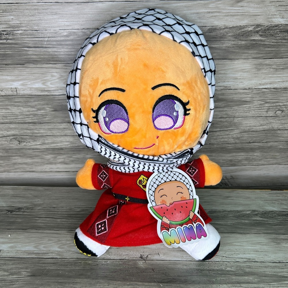 Muzzy Palestinian Mina Plush Doll Stuffed Doll Cultural Learning